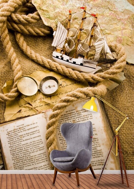 Map Compass 3D Dimensional Wallpaper 288238699