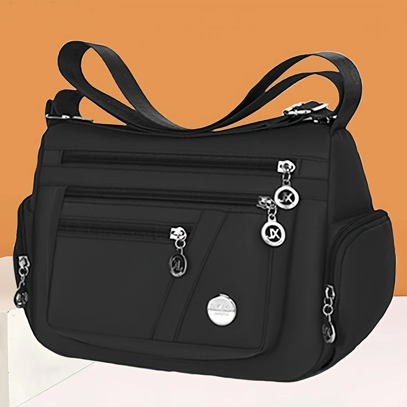 style neutral nylon fabric ladies' handbag Oxford cloth shoulder strap crossbody bag travel bag multi-compartment casual bag
