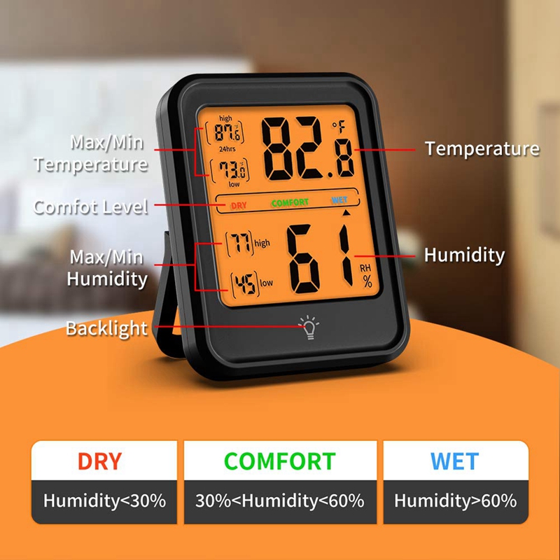 Indoor Thermometer Digital Thermometer for Home Thermometer and Humidity Gauge with Temperature Humidity Monitor
