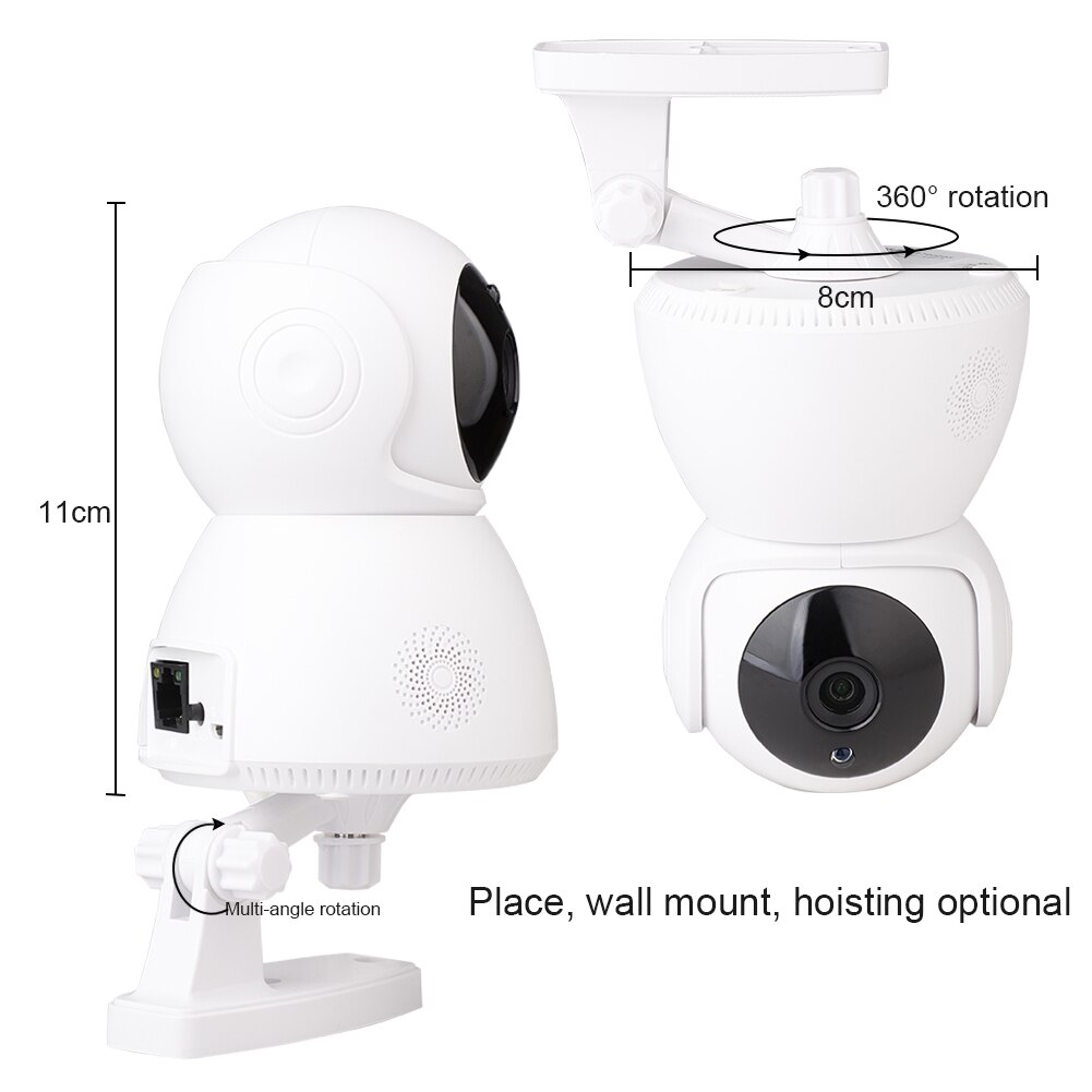Ir nattesyn smart baby monitor kamera hjemme sikkerhed ip kamera trådløs wifi kamera wi-fi cctv overvågning 720p