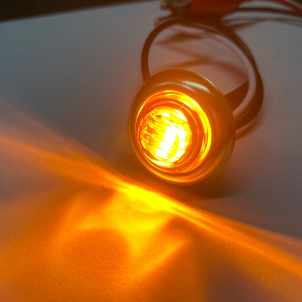 10 sztuk oświetlenie marynistyczne doprowadziło łódź lampka grzecznościowa 12V 3doprowadziło wodoodporna 3/4 "okrągłe oświetlenie wnętrza łodzi nawigacji ciężarówka boczne światła sygnalizacyjne