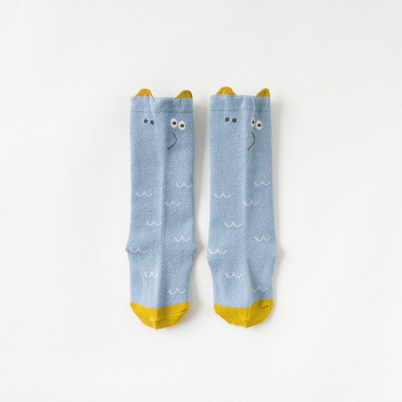 Kousen Lange Buis Baby Jongens Meisjes Leuke Cartoon Doseren Gladde Overknee Losse Mond Herfst En Winter: D