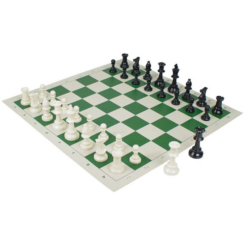 Chess Triple Weighted Pieces and Mousepad Board Chess Set