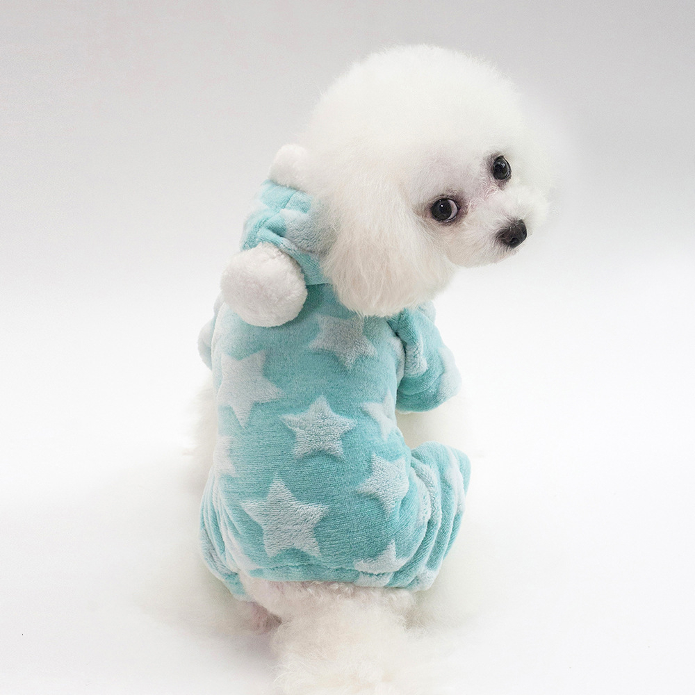 Pyjama Chihuahua Pincher Roupa Pajamas For Dogs Pajamas Dog Pyjama Winter Fleece Jumpsuit Winter Four Legs Warm Pet Clothing: A / XXL