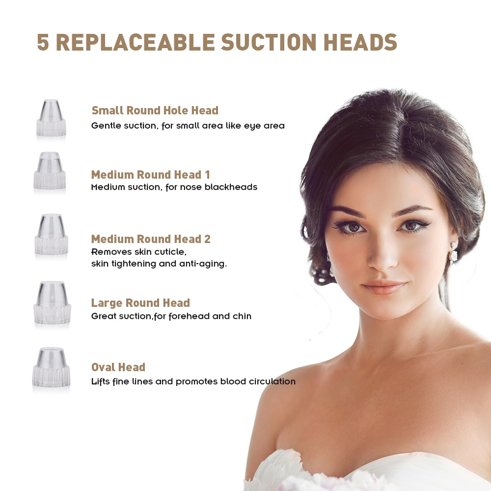 Vacuum Nose Cleaner Pore Blackheads Acne Spot Remover Vacuum for Face Electric Skin Care Tool Suction Machine