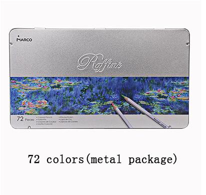 72 Kleuren Olie Kleur Potlood Raffine Fine Art Lapis De Cor Professionele Pastille Gekleurde Schetsen Tekening Potloden