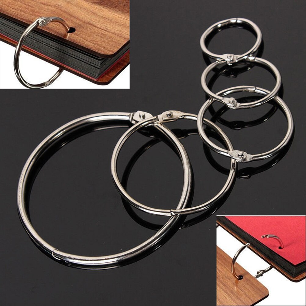 10Stck Klapp Ringe Metall Bindemittel Handwerk Teilt Scharnier Für Scrapbooking Album 20-76mm: 32