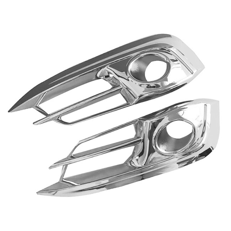 4Pcs Chrome Bumper Front&Rear Fog Light Lamp Cover Grille for Honda Civic 10Th