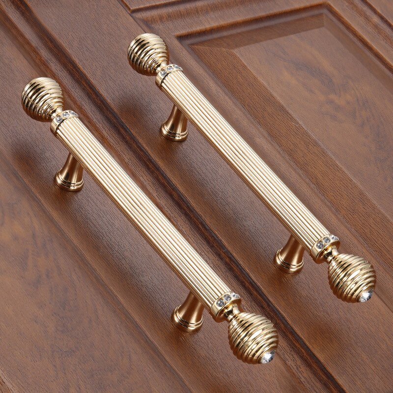 Gull dørhåndtak port luksus svart skuff trekker kjøkkenskap håndtak og knotter møbelhåndtak maskinvare