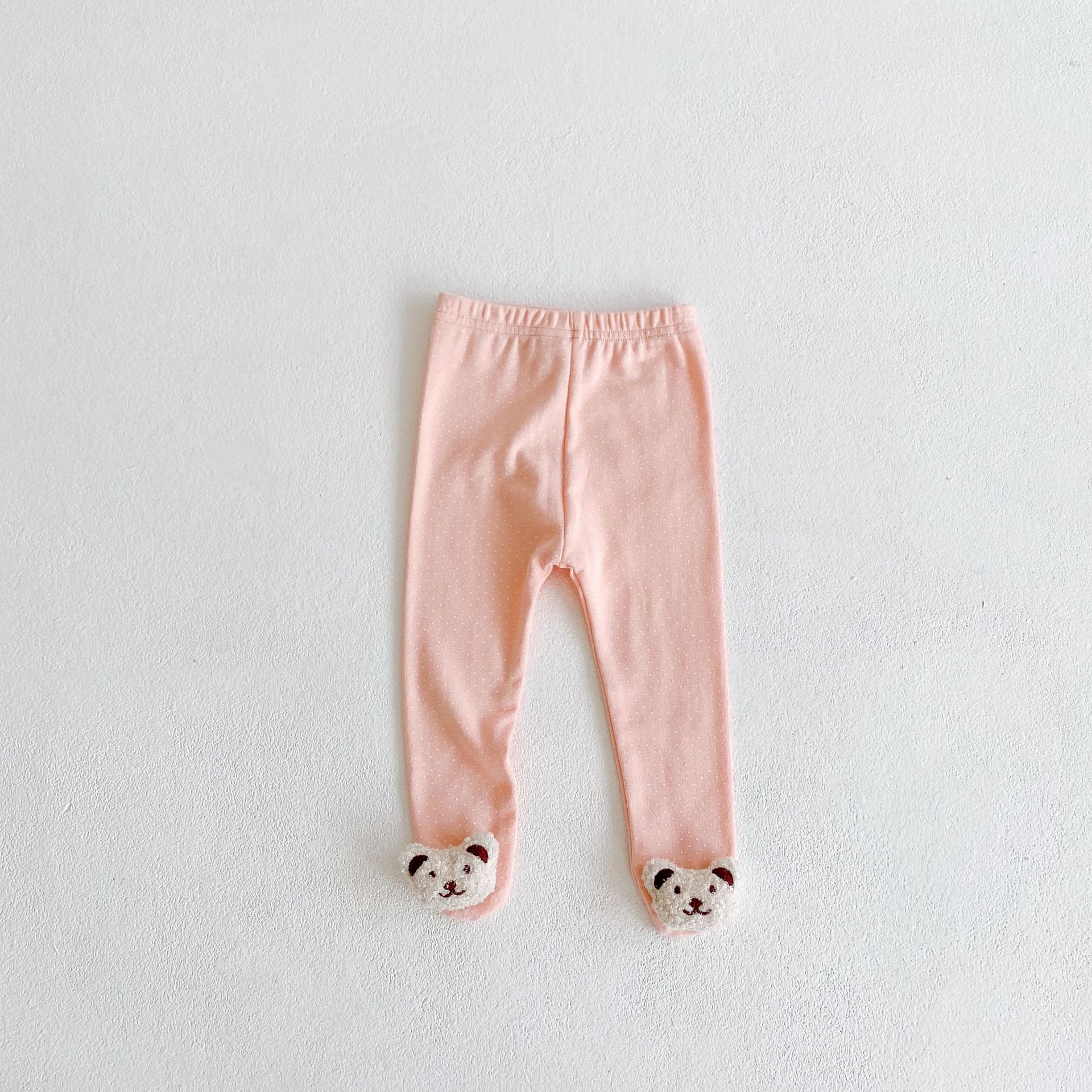 2022 Lente Baby Meisje Dot Panty Mode Dot Print Leggings Voor Baby Peuter Broek Katoenen Baby Jongen Panda Leggings 0-24M: pink / 24M  90cm