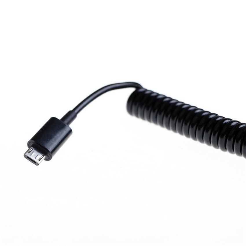 3FT 1M Lente Opgerolde Micro Usb B Naar Mini Usb 5 Pin Mannelijk Adapter Spiraal Kabel