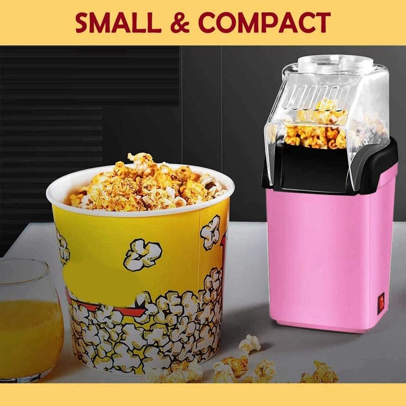 Popcorn Machine Verwijderbare Air Popcorn Popper Maker Voor Thuis Geen Olie Heerlijke Gezonde Snack