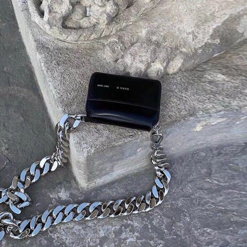 Dikke ketting schoudertas mini borsttas dames crossbody mobiele telefoon portemonnee kleine kaarthouder  a070