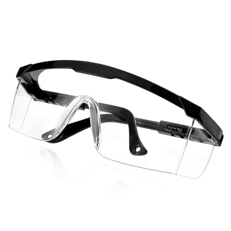 Gafas protectoras antisalpicaduras para motocicleta, gafas a prueba de polvo y viento, protección ocular, gafas de laboratorio, gafas de seguridad para el trabajo, gafas para ciclismo: Negro