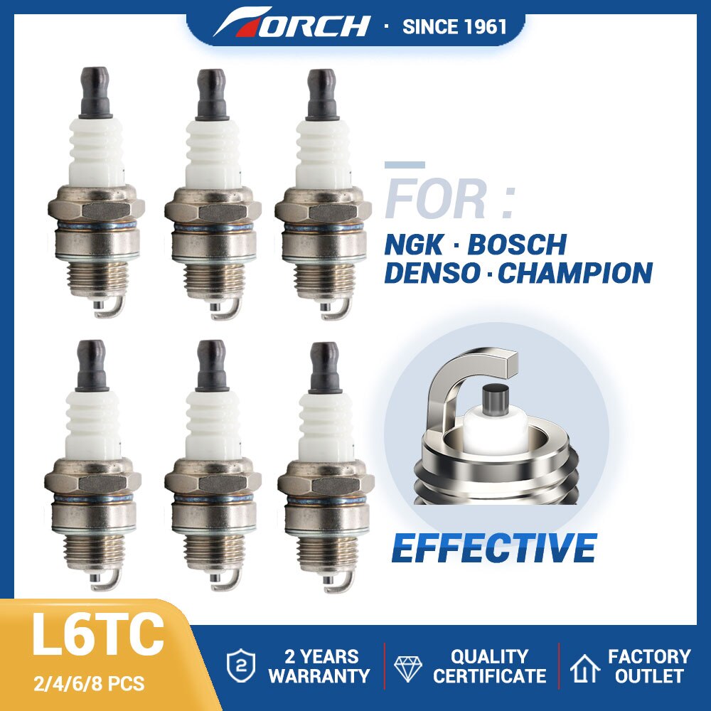 Nuovissimo candela accensione candela torcia L6TC candela alternativa BPM6A Beru 14S-8F 2976 campione CJ8Y Denso W20MP-U