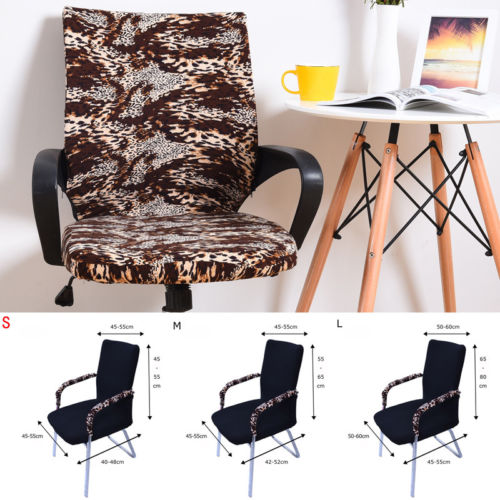 Nyttigt print køkken hjem arbejde kontor computer beskytter stol betræk dekoration sort leopard