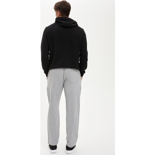 Defacto Male Slim Fit Basic Gray Sweatpants Season