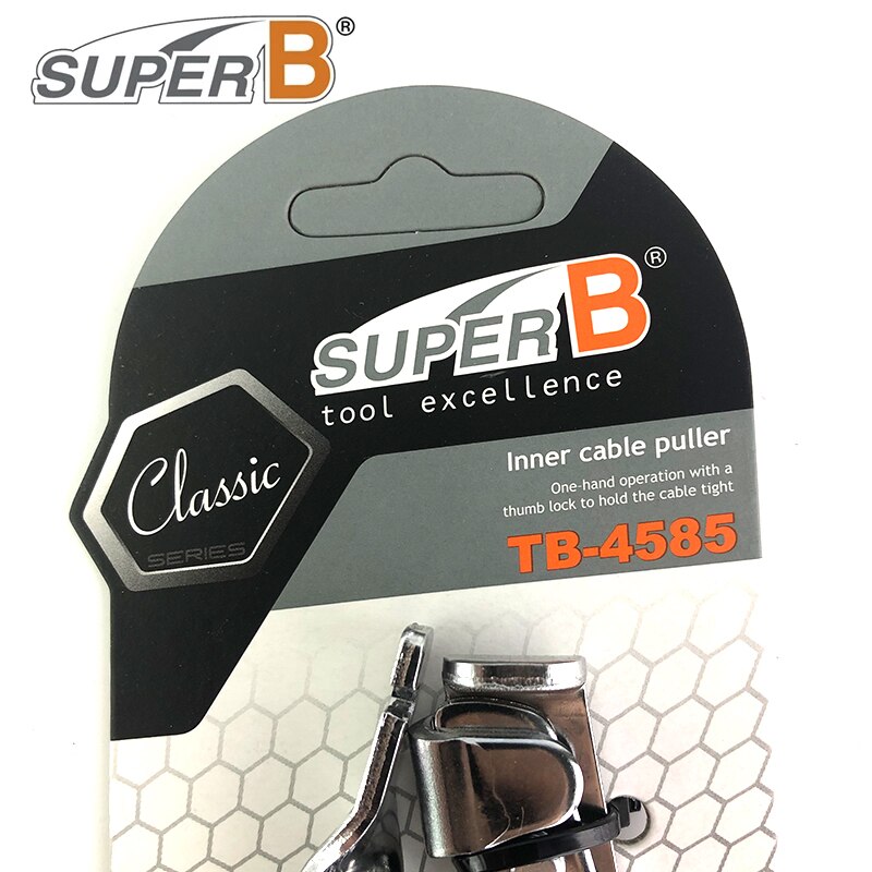 SUPER B Bike Inner Cable Puller Bicycle Brake Tools One-hand Operation With A Thumb Lock To Hold The Cable Tight Tool TB-4585