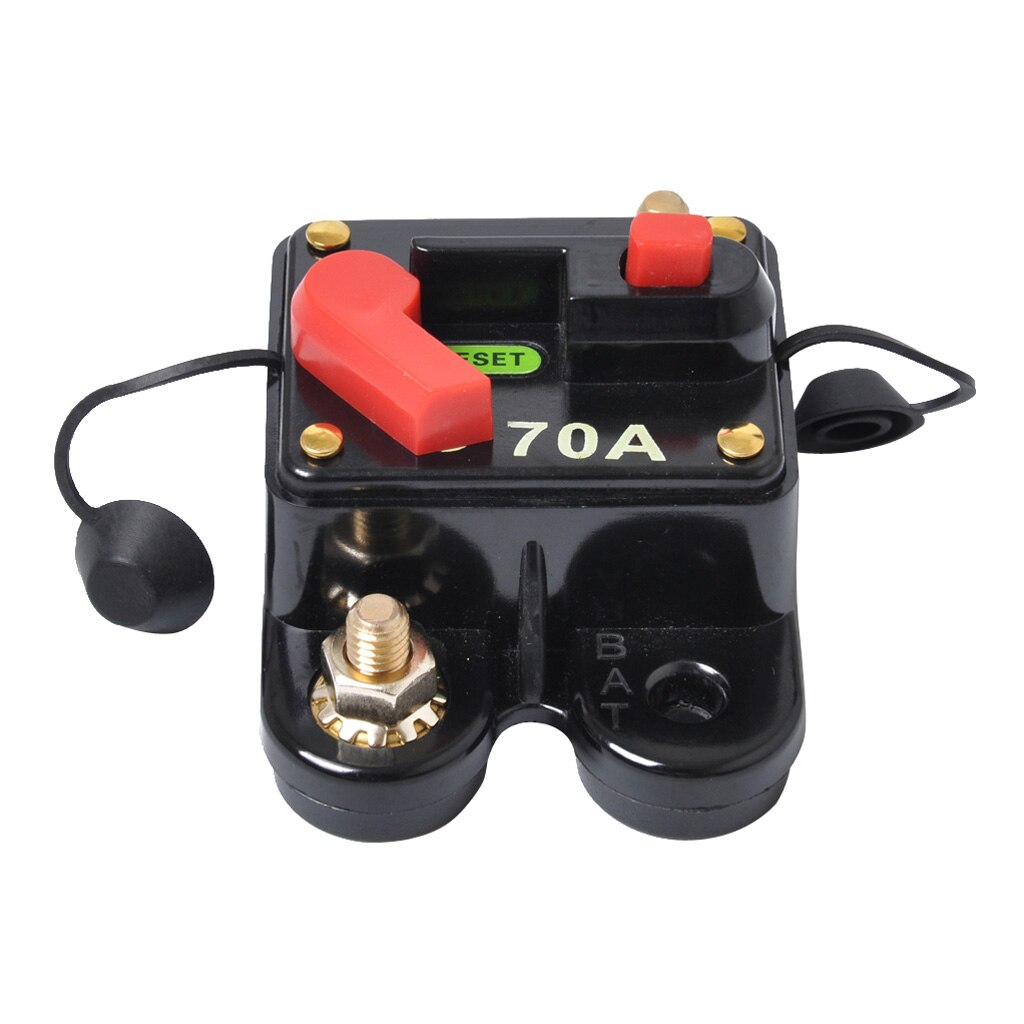 Interruttore Salvavita DC 12V-24V 60A Con Reset Manuale - Adatto Per Impianti Audio Auto, Barche, Camper E ATV, Sostituisce Fusibili