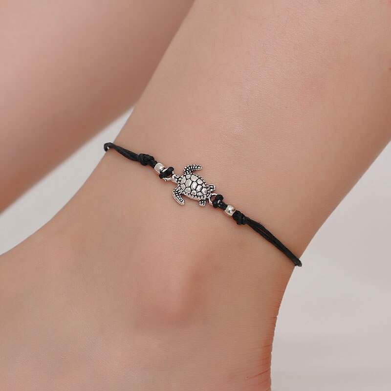 New Shell Beads cavigliere con stelle marine per donna bracciale con cavigliera da spiaggia bracciale fatto a mano con catena bohémien Boho gioielli sandali regalo: S018HEI