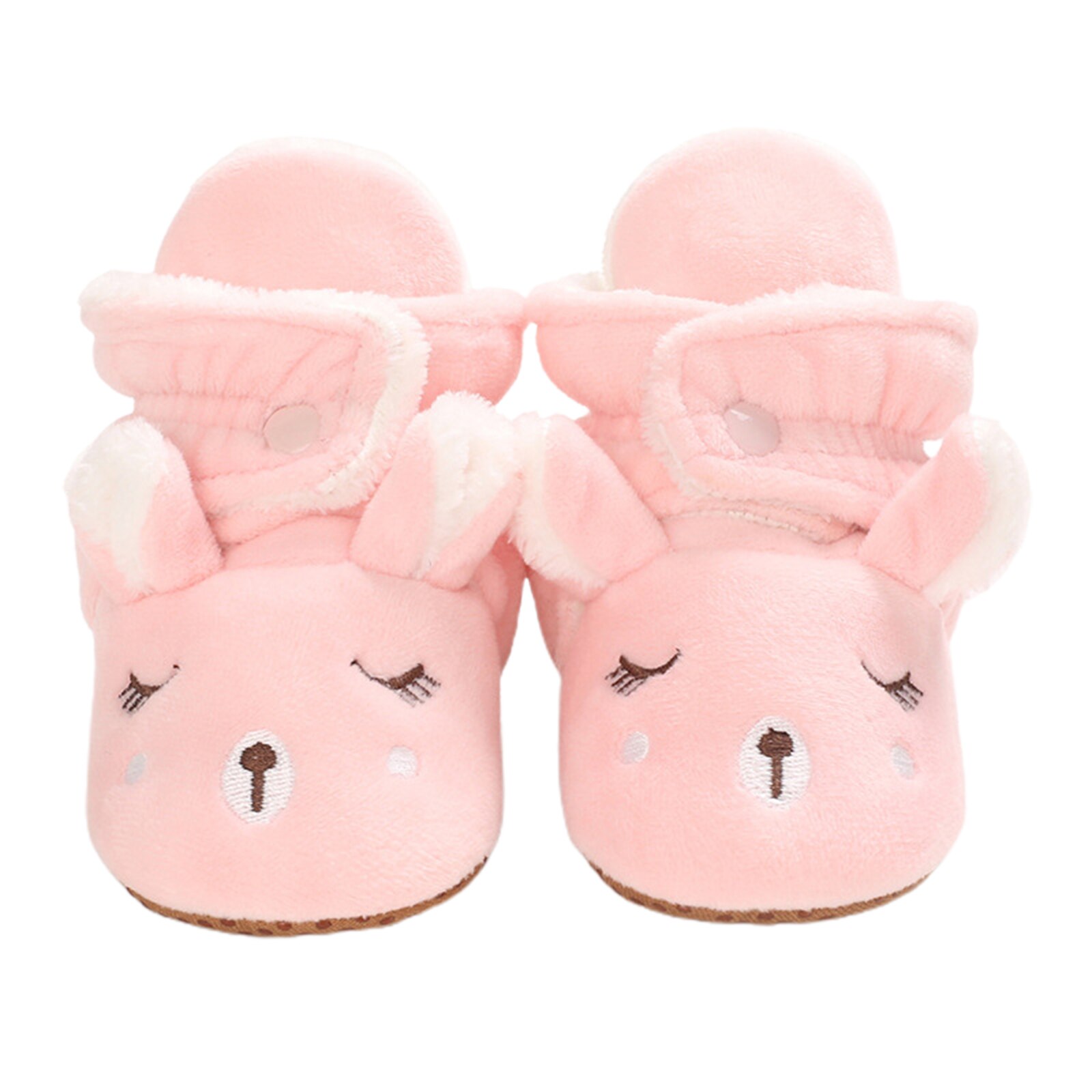 Baby cartoon dieren laarsjes zachte zool winter warme binnenpantoffels peuter eerste loopschoenen met antislip onderkant