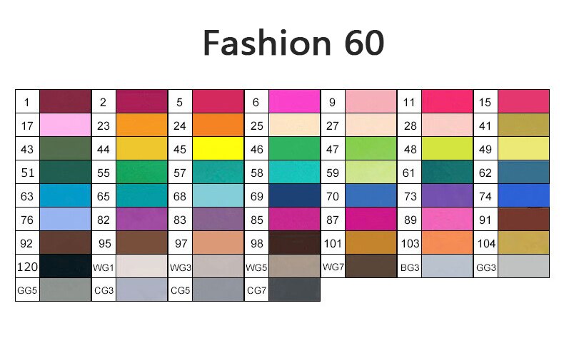 60 farbe TOUCHNEW Art Marker Stifte für Künstler Zeichnen, Skizzieren, Illustration, Mango, , Archiecture, interior: fashion 60 color