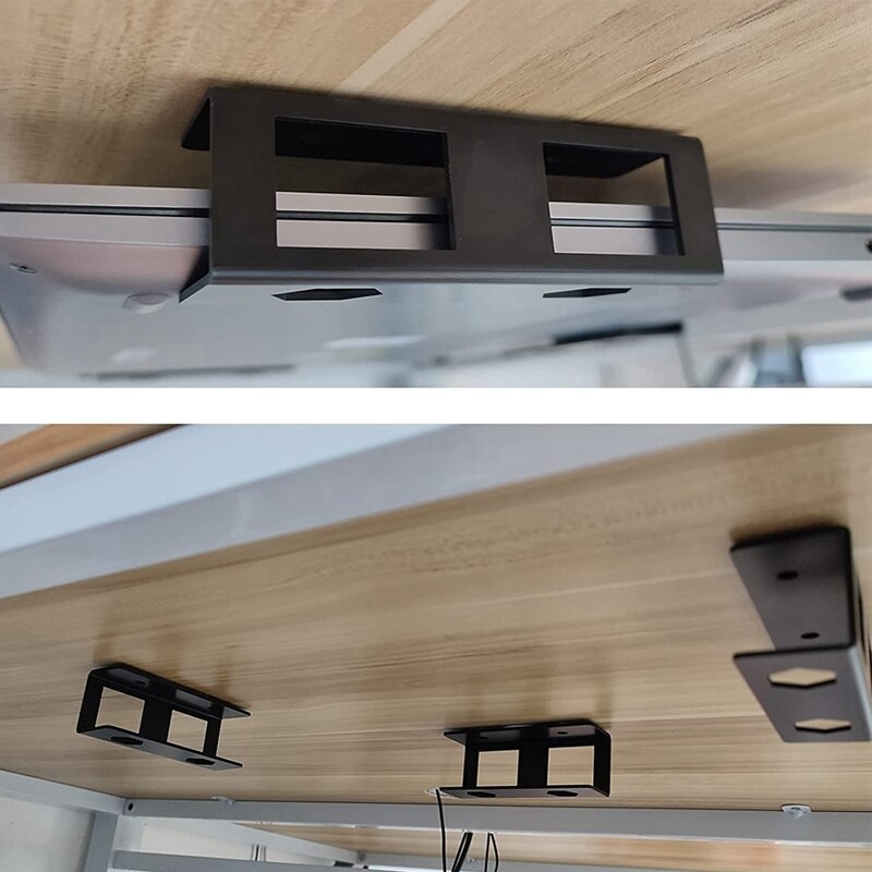Onder Bureau Laptop Houder, Onder Bureau Laptop Beugel, voeg Op Onder Tafel Laptop/Toetsenbord Opslag (3 Stuks)