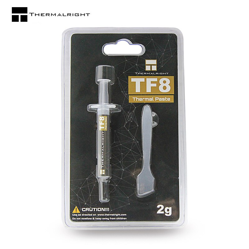 Thermalright – pâte thermique TF8 pour CPU 13.8 W/mK, conductivité 2g, utilisation grasse pour carte GPU CPU Notebook, pâte en Silicone: Default Title