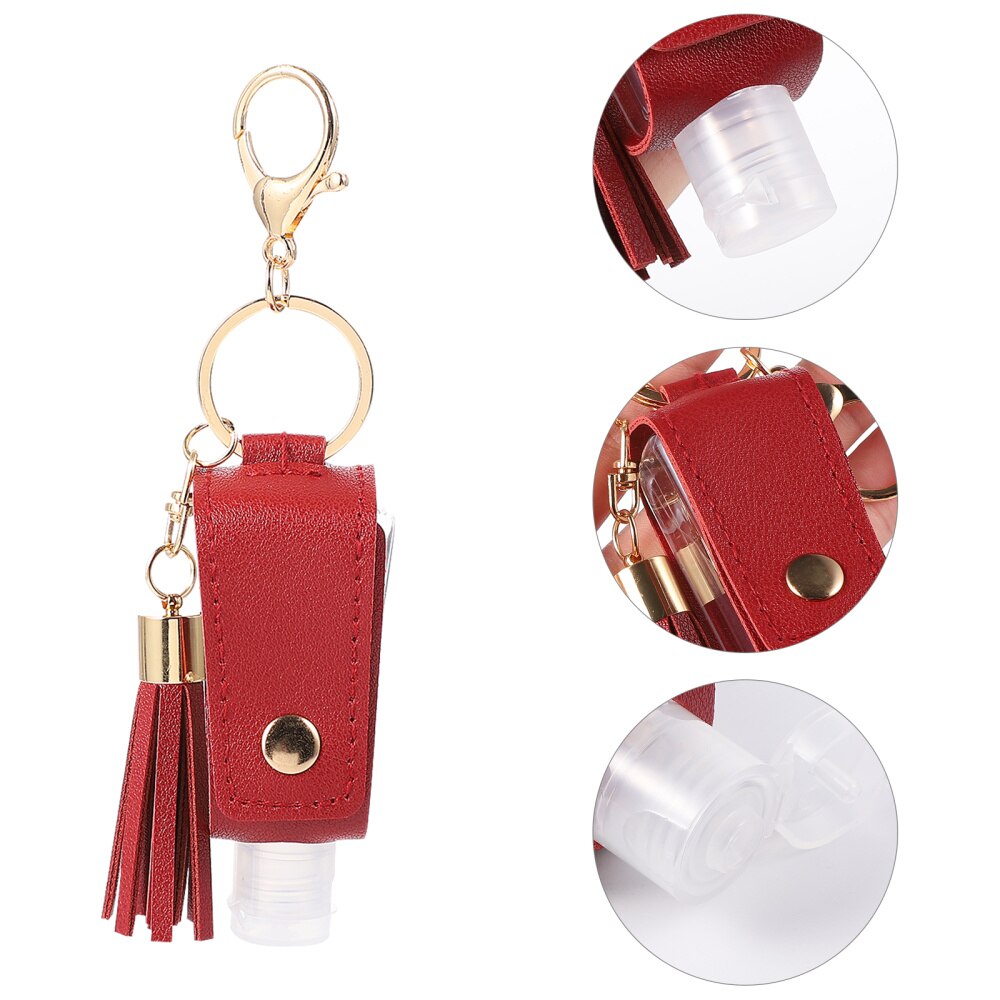 1 Set 30Ml Parfum Fles En Fles Cover Sanitizer Fles Cover Sleutelhanger