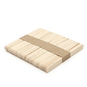 50pcs/lot Wooden Popsicle Sticks Natural Wood Ice Cream Sticks Kids DIY Hand Crafts Art Ice Cream Lolly Ice Tools: 140x10x2mm