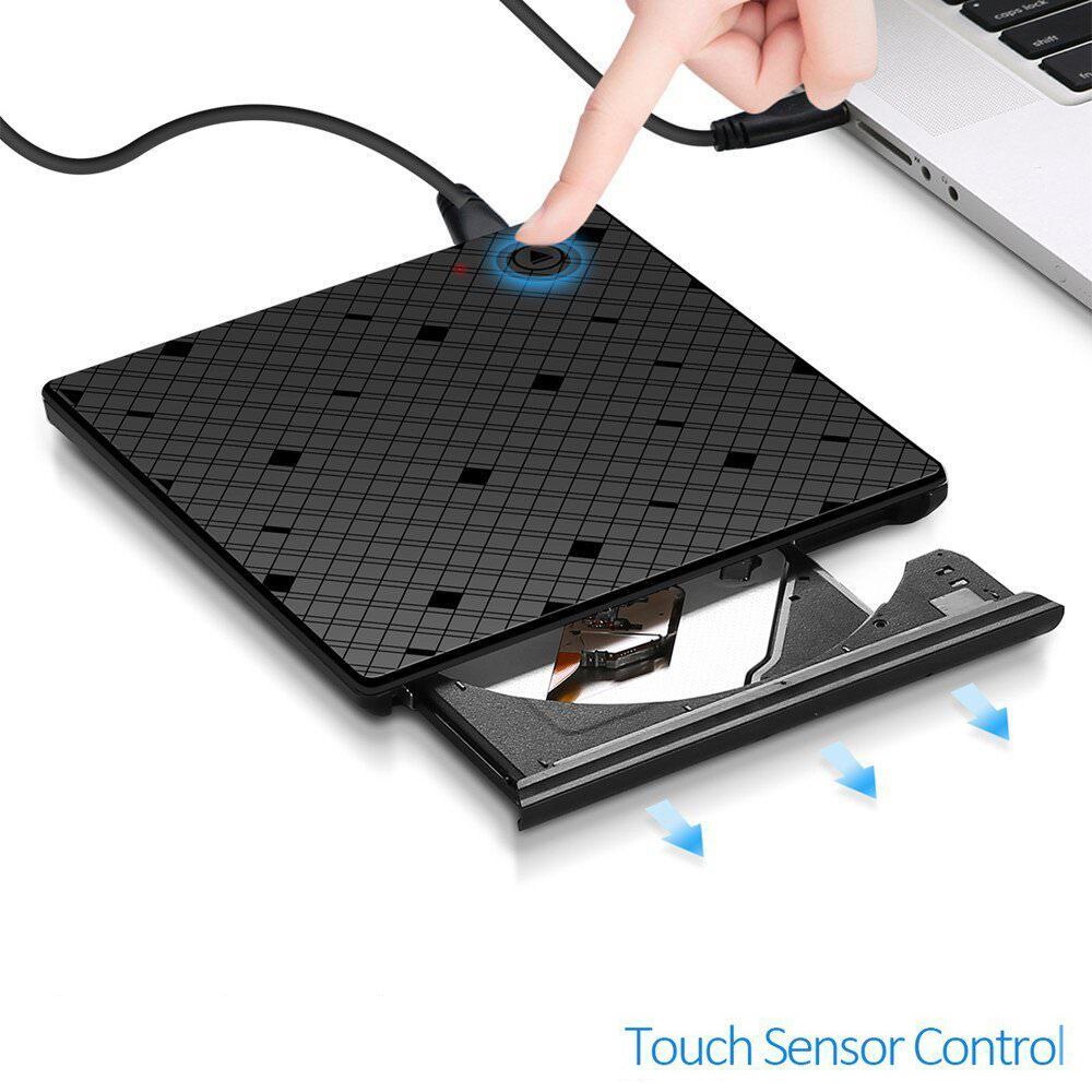 Externer DVD-ROM Optisches Laufwerk USB 3.0 CD DVD Rewriter Brenner Reader für Laptop PC MAC Mobile Recorder Computer/Büro zubehör