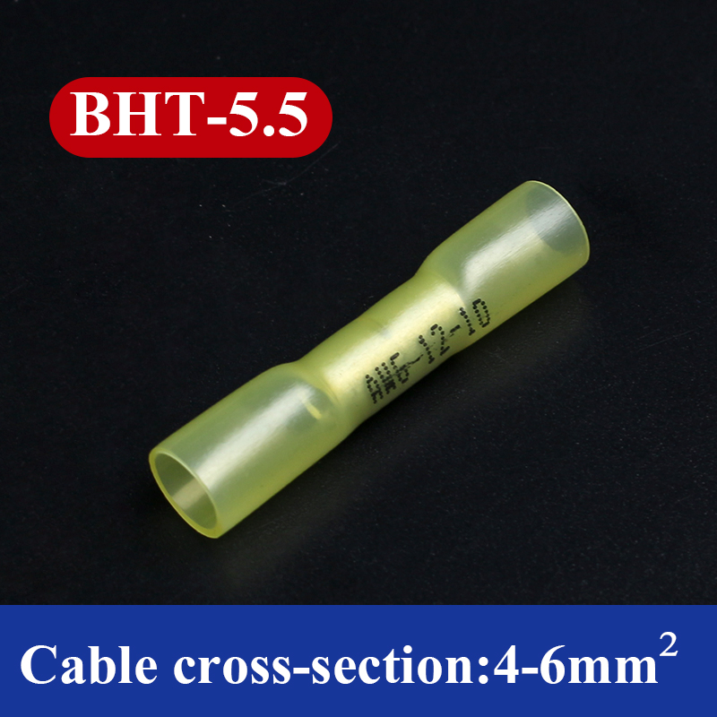 Terminales de crimpado a tope retráctil, Kit de terminales de empalme de Cable de alambre, sello de soldadura a prueba de agua, Conectores eléctricos, 20/50/100 Uds.: Blanco / 3P
