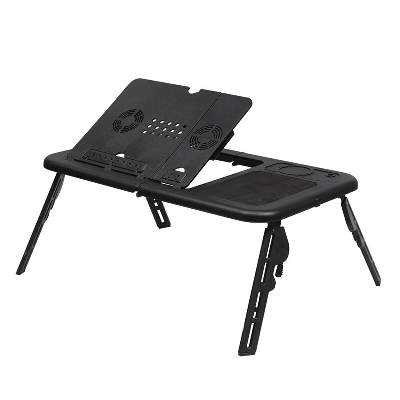 Multi-Function Laptop Computer Table, Stand-Up Folding Computer Table, Laptop Tray Support on USB Cooling Bed