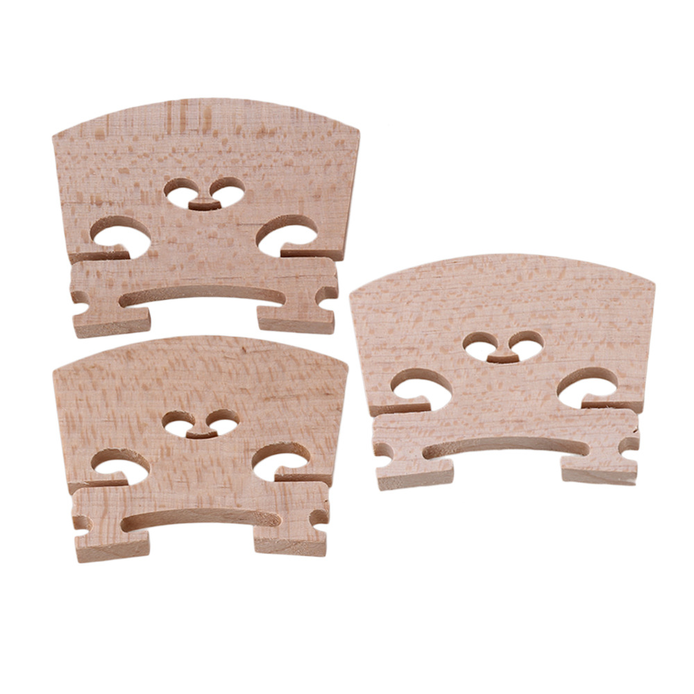 3Pcs 4/4 Full Size Viool/Fiddle Bridge Maple