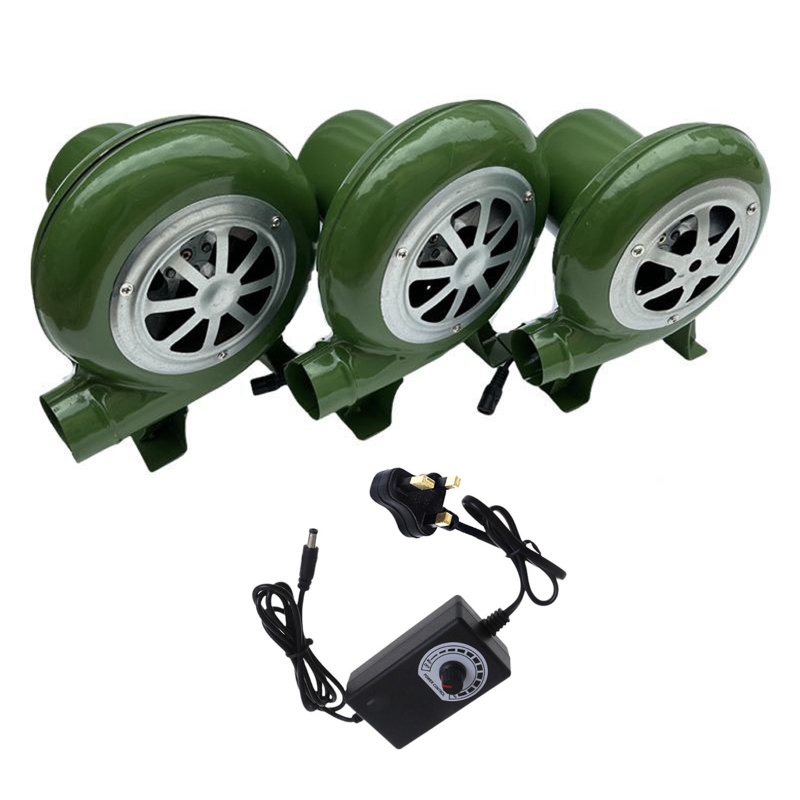 Kraftfull grillfläkt, kolstartare, grillfläkt, rökfläkt, strykjärn, elektrisk fläkt 2900  ac100-240v rpm justerbar, storbritannien