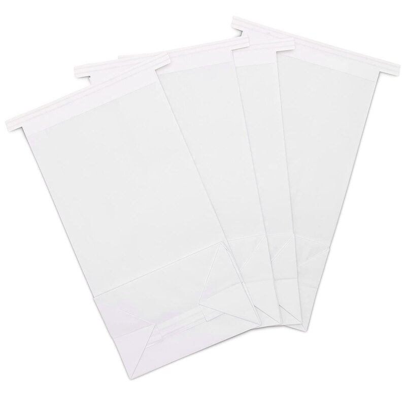 Bolsas para vómitos, bolsas de papel desechables de viaje, de la mañana para mareos y mugre, bolsa de vómito, color blanco, , 50 Uds.