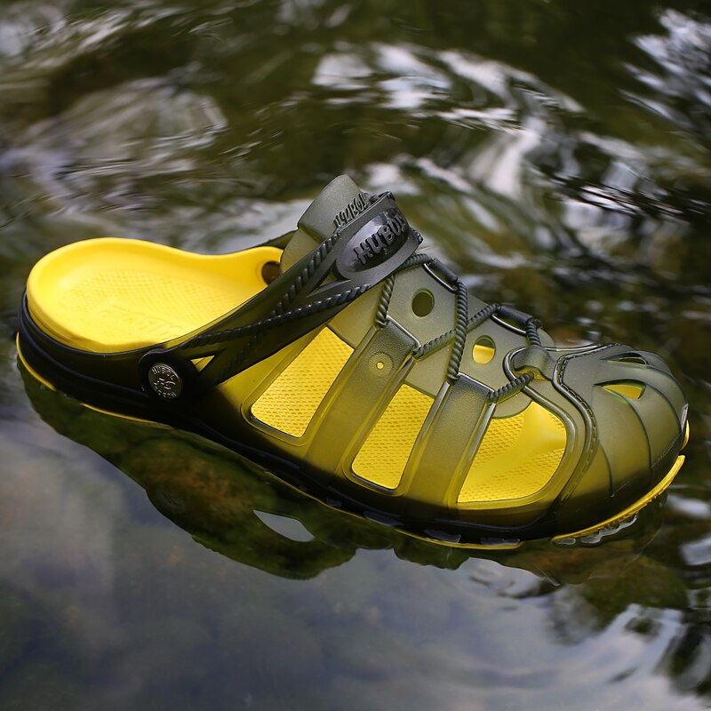 Tuin Slippers Water Schoenen Mannen Lopen Hollow Zomer Strand Aqua Slipper Outdoor Zwemmen Sandalen Tuinieren Schoenen