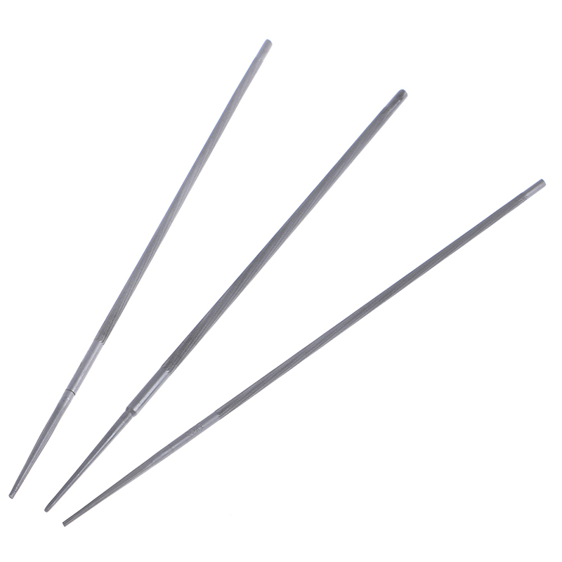 3 stuks/set ronde kettingzaagvijlen voor het slijpen van kettingzaagkettingen, 4mm,4.8mm,5.5mm houtbewerkingsgereedschappen