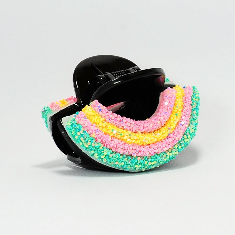 femmes filles mignon coloré strass à la main cheveux griffes doux cheveux ornement Clip épingles à cheveux bandeau cheveux accessoires: 4