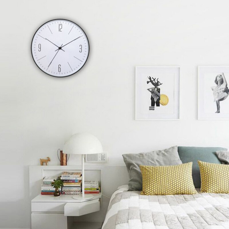 Kwartsklok stille scandinavische stijl digitale klok woonkamer moderne aililife wandklok kantoor aililife