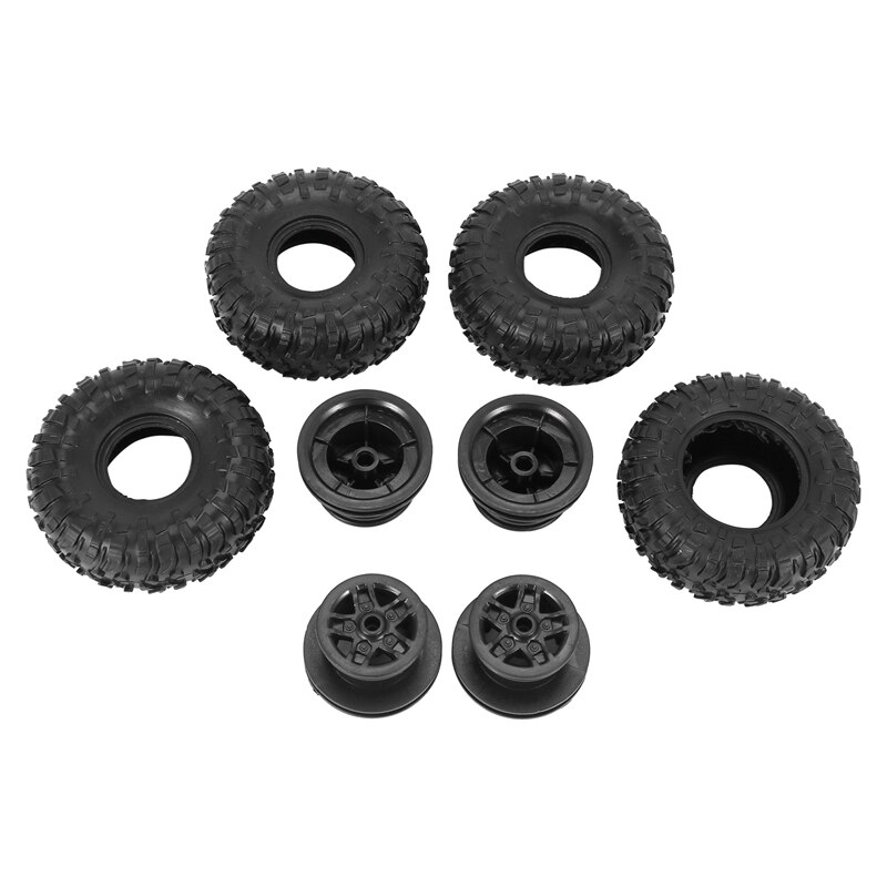 4 Pcs RC Car Tires Wheels Rims Set for MN D90 D91 RC Car Spare Parts Crawler Car Assembled Tyre for Truck Parts &amp; Accessories: Default Title