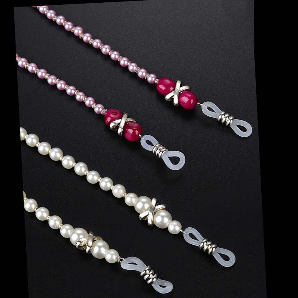 Chic Leesbril Ketting Voor Vrouwen Metalen Zonnebril Snoeren Casual Parel Kralen Glazen Ketting Voor Bril Vrouwen