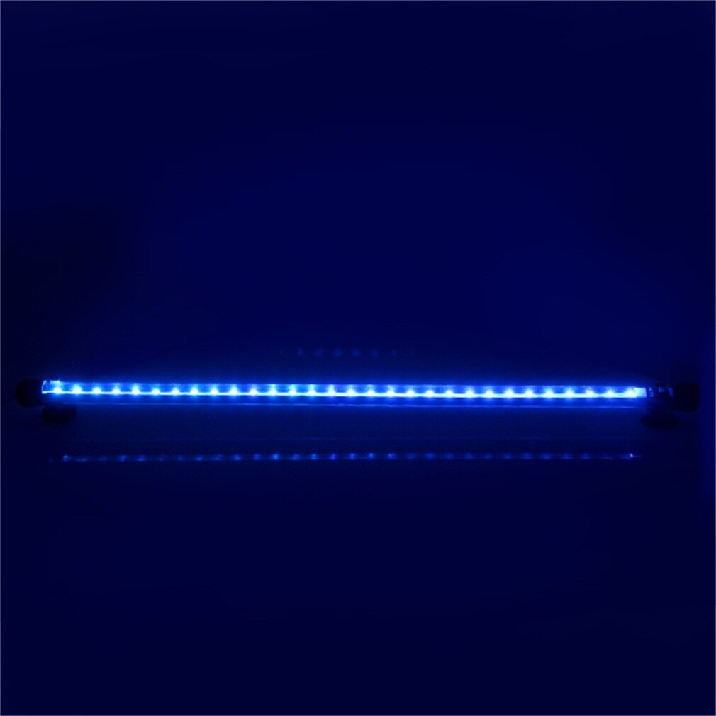 Akvarium led bar lys vanntett fisketank lys 48cm undervanns aquario lampe akvarier dekor belysning uk power