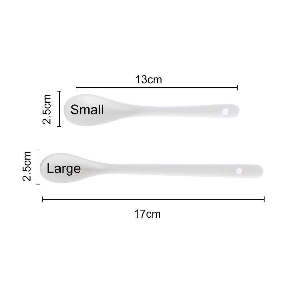 1/3 Stuks L/S Porselein Mini Keuken Keramische Thee Koffie Suiker Dessertlepel