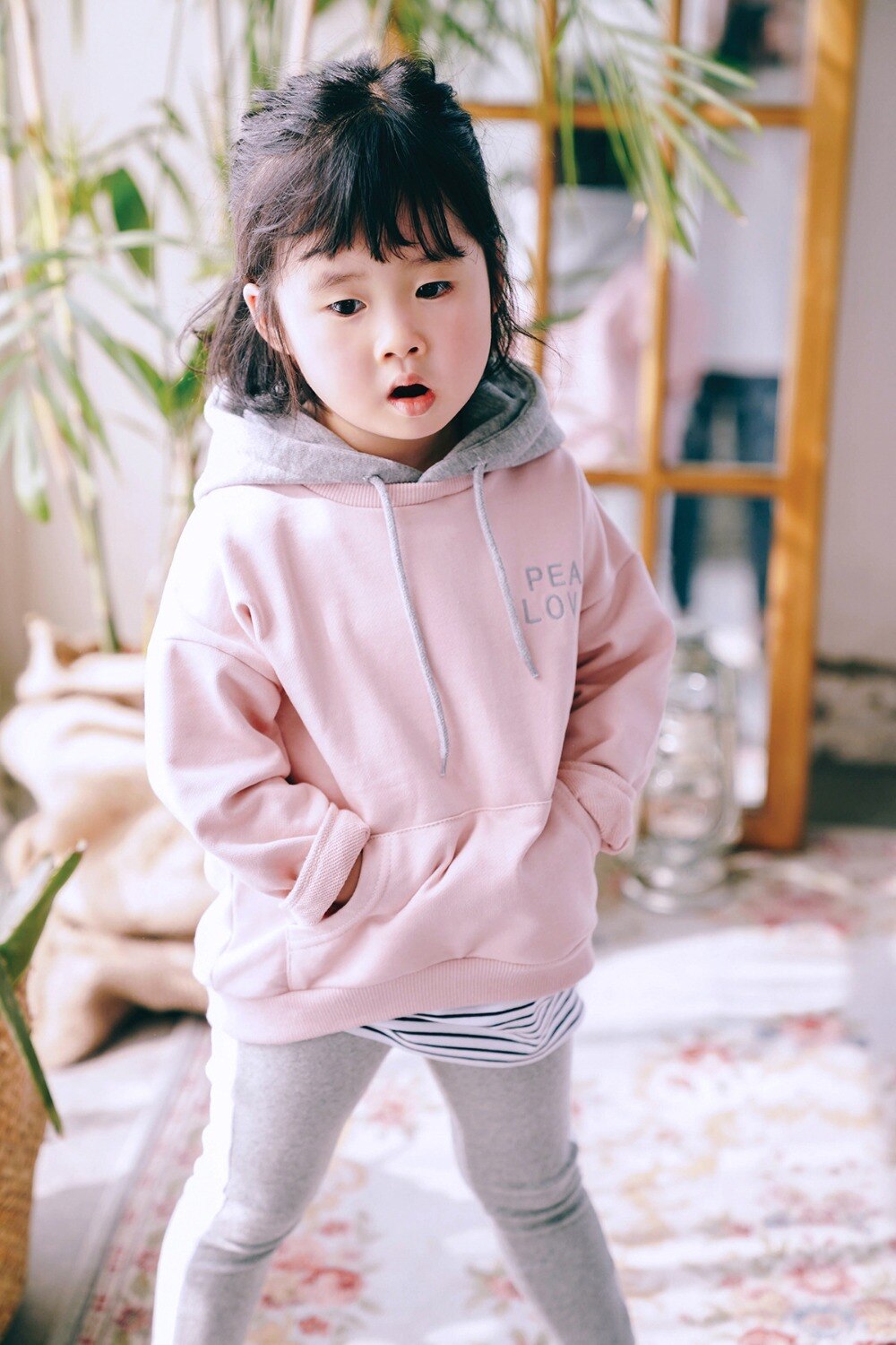 Vader/moeder/kind familie bijpassende outfits hoodies sweatshirts met zakken familielook kleding met capuchon vader moeder dochter kleding