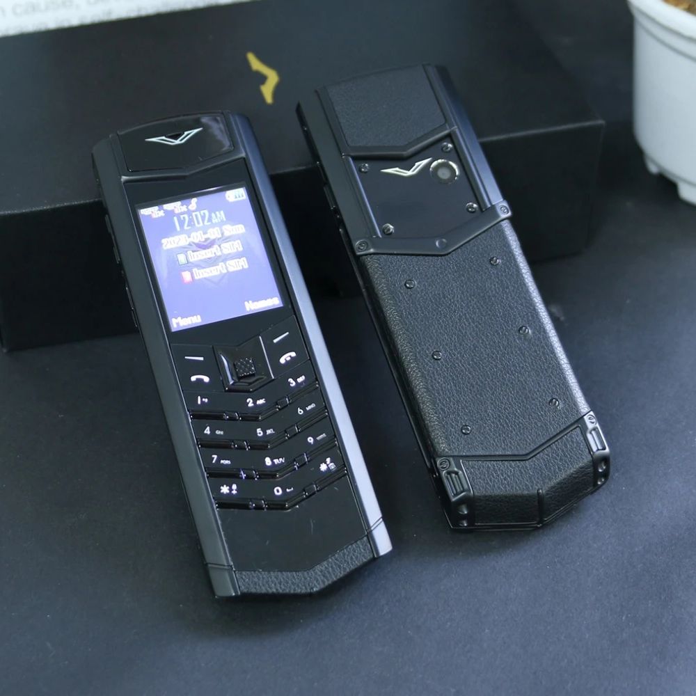 Telefono cellulare classico per anziani Elegante firma in metallo Cellulare fatto a mano Dual SIM Dialer Bluetooth Ebook Telefono per anziani di lusso