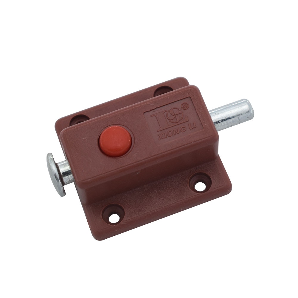 Loquet à ressort en plastique pour portes d'armoires, verrouillage automatique, 37x35mm, 10 pièces