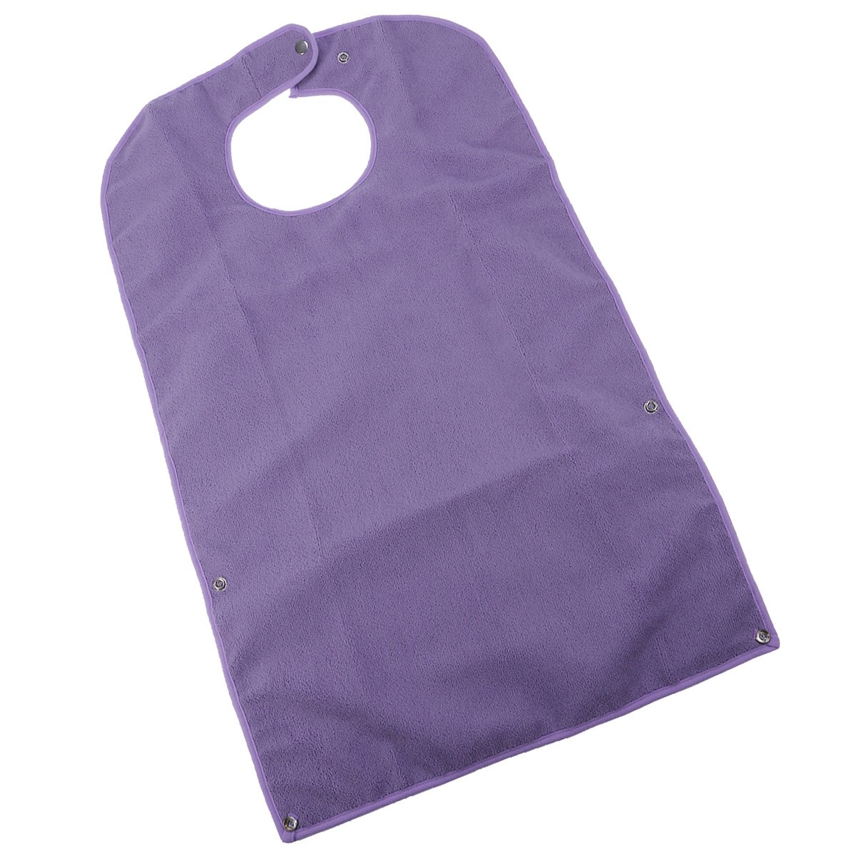 Washable Mealtime Protector Elderly People Meal Bibs Clothing Protector Waterproof Convenient Adult Bib for Adult Old People: Purple 