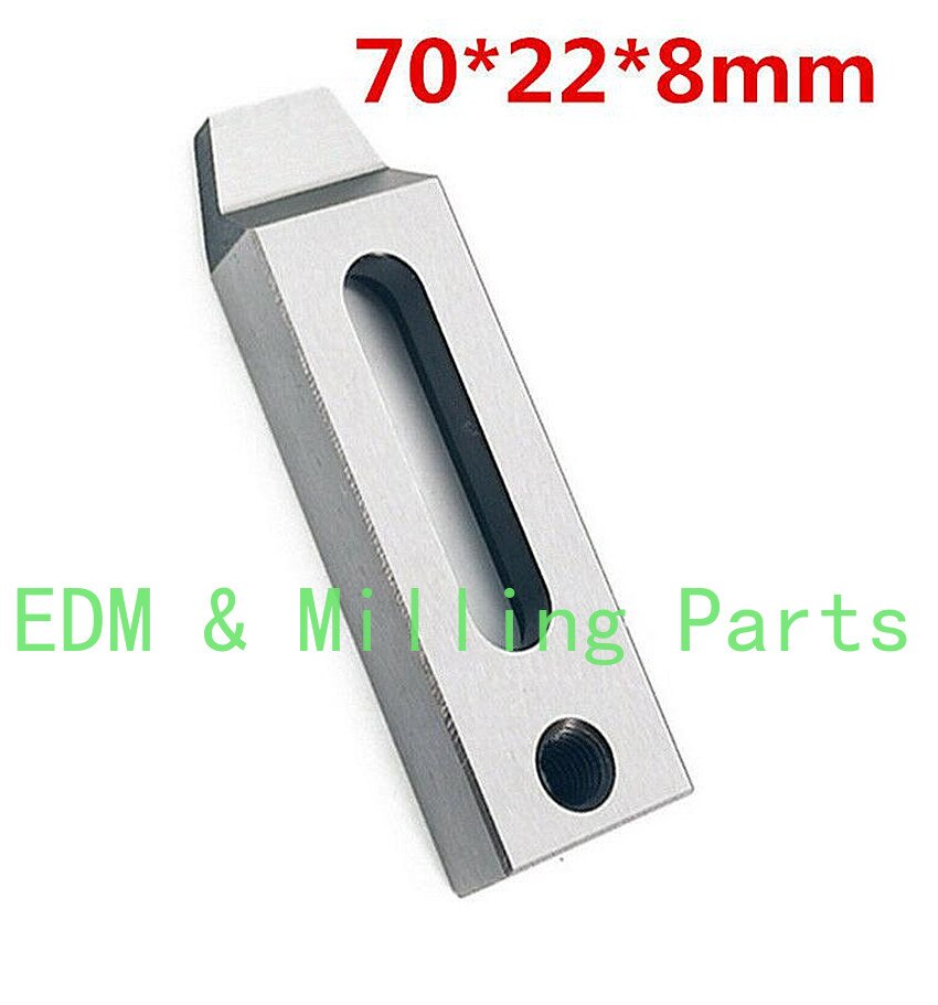 2pcs Wire EDM Stainless Jig Holder For Clamping 70x22x12mm Or 70x22x8mm M8 Thread CNC Machine Part