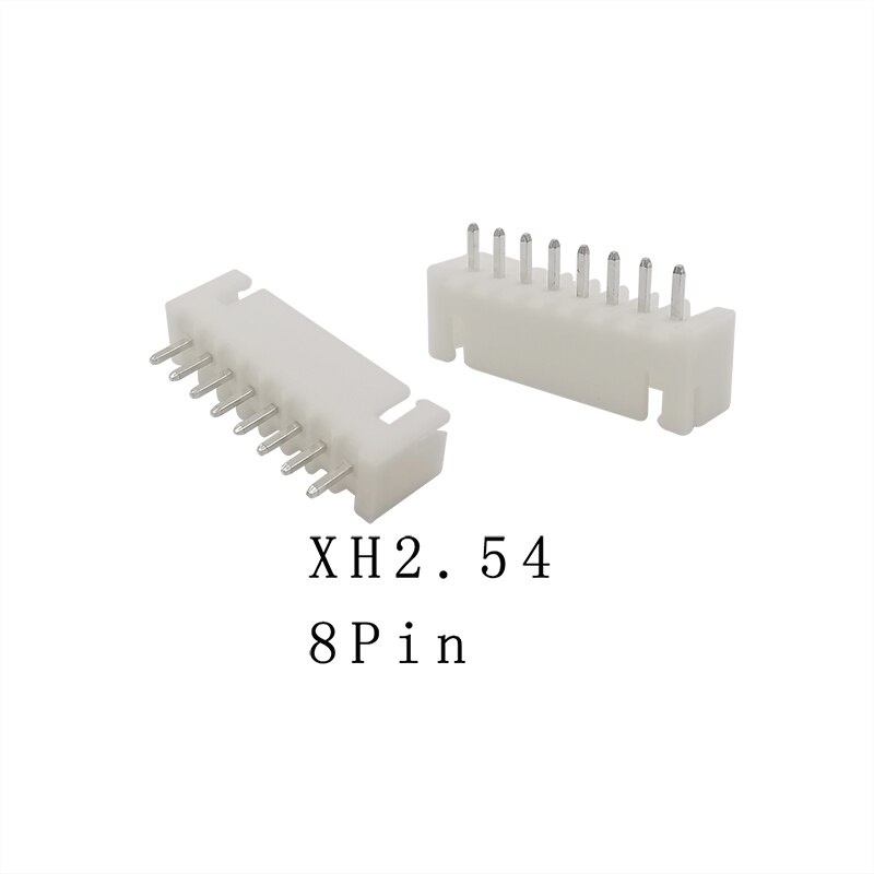 50/100PCS XH2.54 2P 3P 4P 5P 6P 7P 8P 9P 10Pin Pitch 2.54mm Terminals Housing Pin Header Connector JST XH 2.54 Wire Connectors: 8Pin / 100PCS